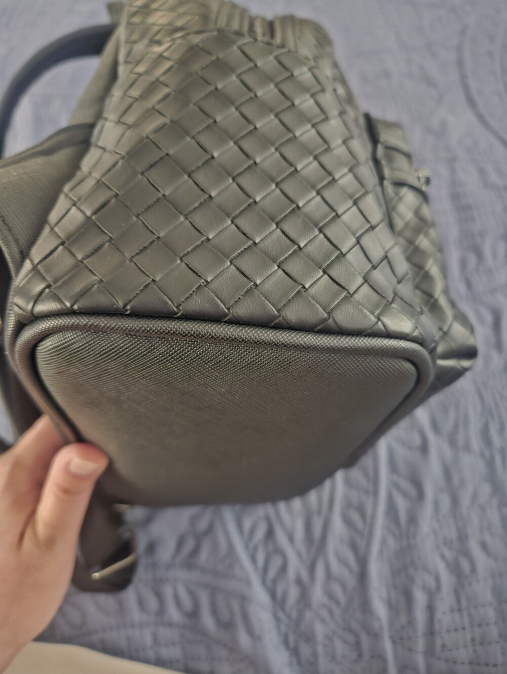 Disney Parks x Loungefly Mickey Mouse Black Woven Mini Backpack - Picture 5 of 10